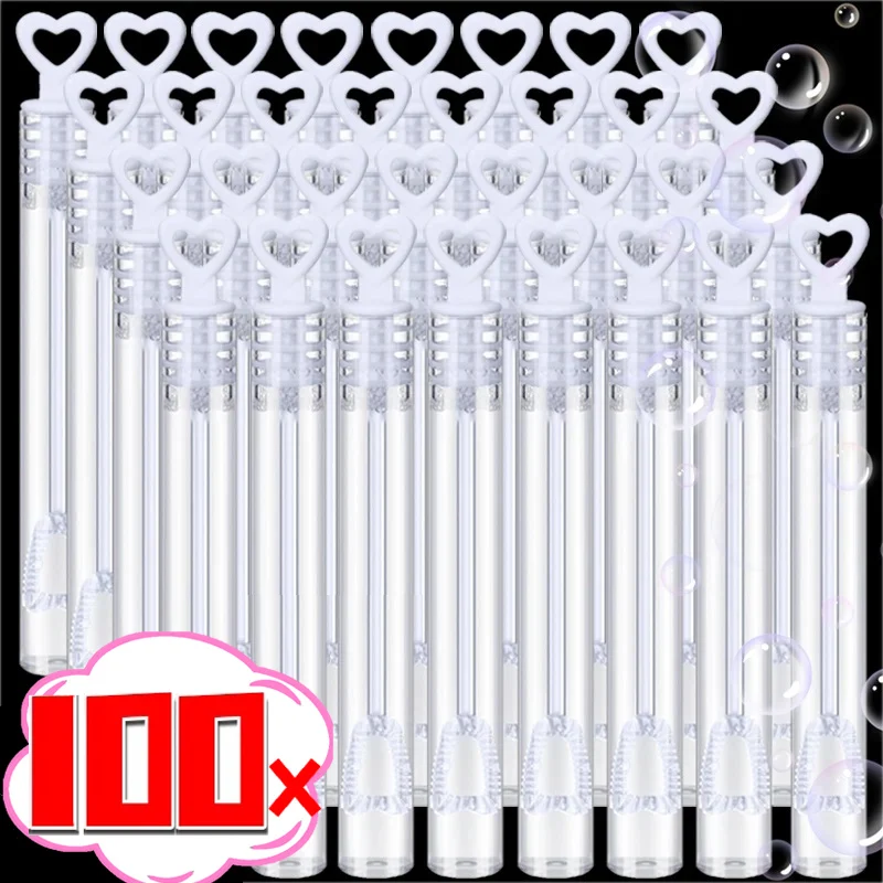 Soap Making Jar - 10/100PC Bubble Soap Bottles Mini Love