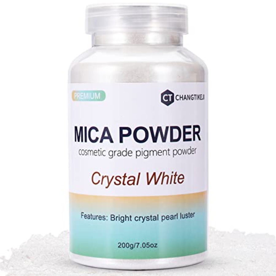 Soap Making Jar - Mica Powder, 200g/7.05oz Large Jar, Crystal