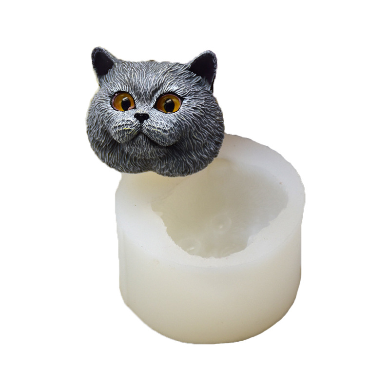 Soap Making Kits - Silicone Mold Short-haired Cat Shaped Handmade