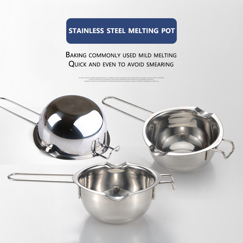 Soap Making Jar - Stainless Steel Wax Melting Pot Long