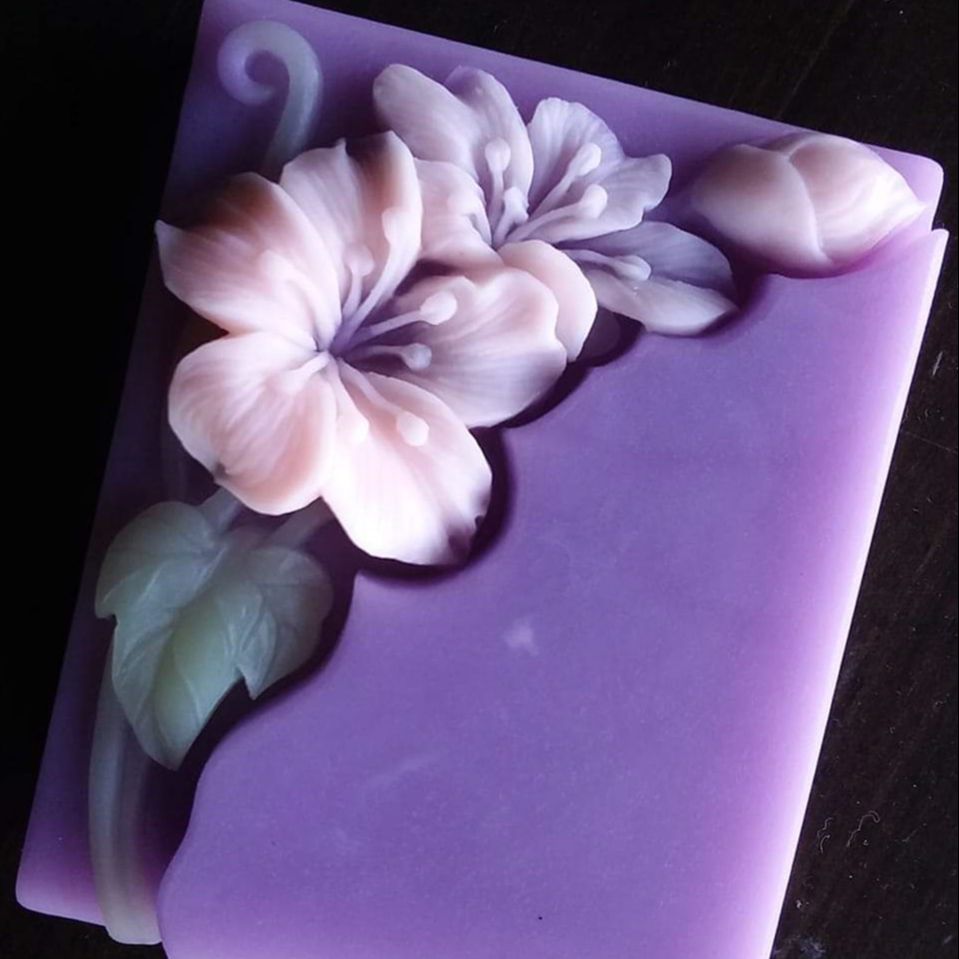 Xinh Xắn Họa Tiết Hoa Xà Phòng - đánh giá và giá Soap Making Cold Process