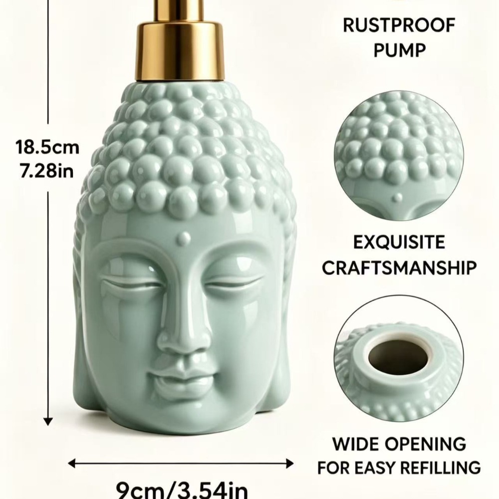 Ceramic Soap Dispenser Zen Med - đánh giá và giá Soap Making Jar
