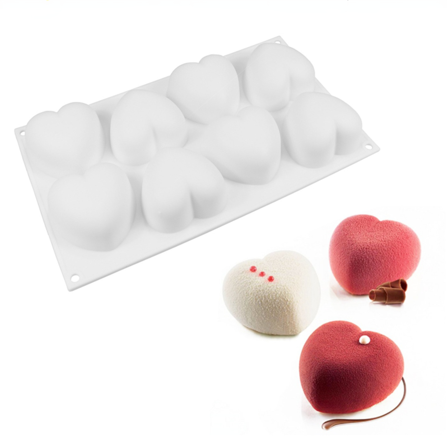 Love Heart Silicone Soap Mold  - đánh giá và giá Soap Making Kits