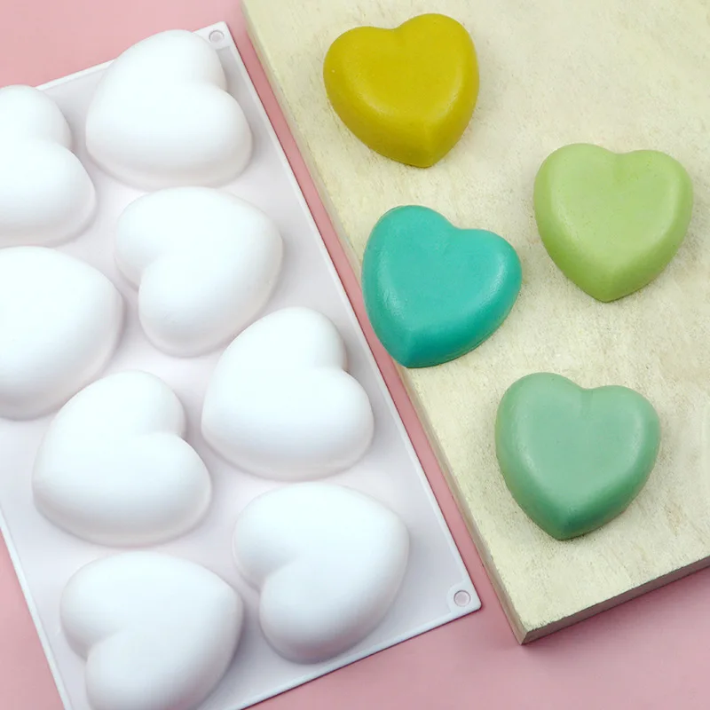 Love Heart Silicone Soap Mold  - đánh giá và giá Soap Making Kits