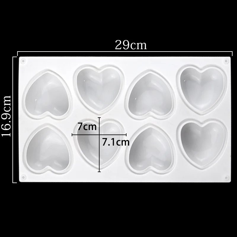 Love Heart Silicone Soap Mold  - đánh giá và giá Soap Making Kits
