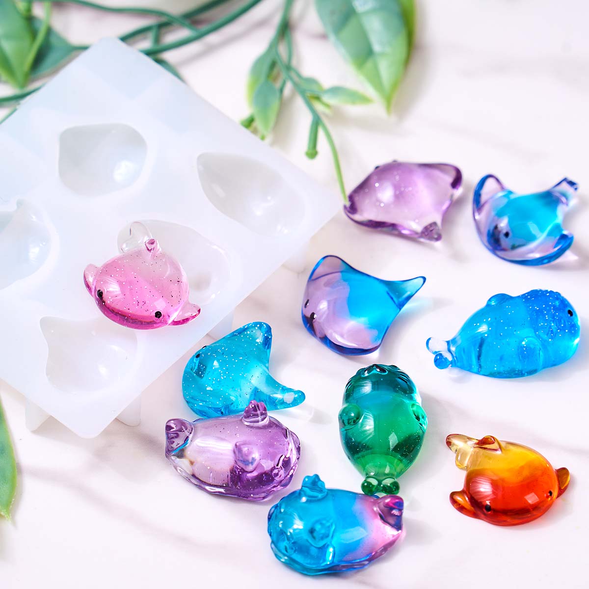 3D Healing Kawaii Manta Ray Wh - đánh giá và giá Soap Making Kits