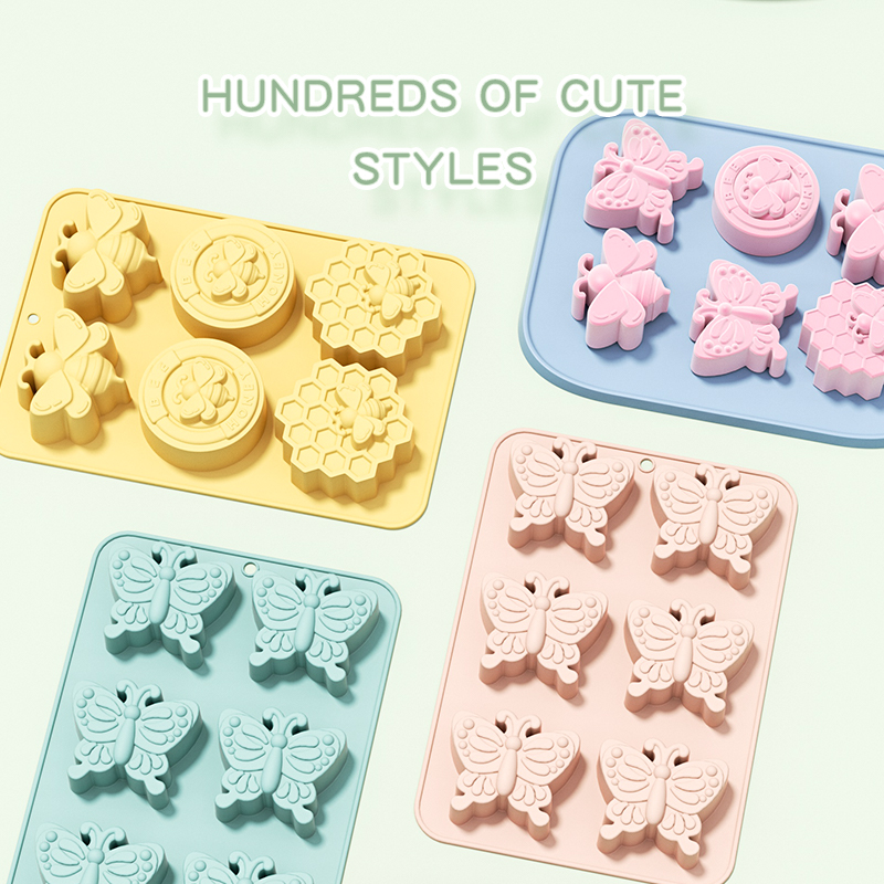 6 Hole 3D Insect Butterfly Sil - đánh giá và giá Soap Making Jar